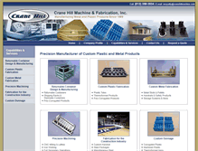 Tablet Screenshot of cranehillmachine.com